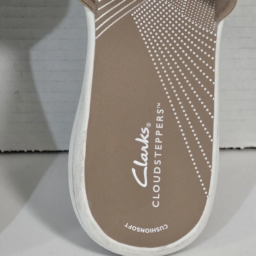 Clarks Breeze Piper Warm Beige Women's 11 Comfort Sandals 26171355